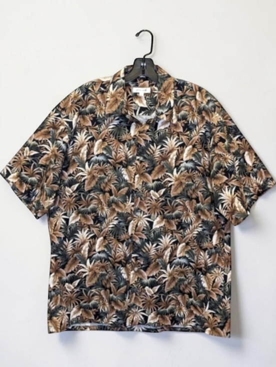 Pierre Cardin Other - Vintage Pierre Cardin Hawaiian Shirt Tropical Print Cotton Made in Korea Resort